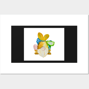 WLAD Easter Bunny Gnome Posters and Art
